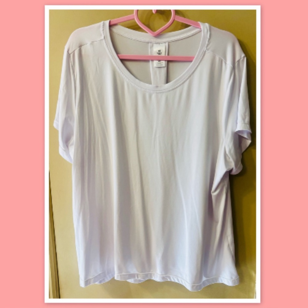 Women’s Member’s Mark Short Sleeve Active Tee ( White)